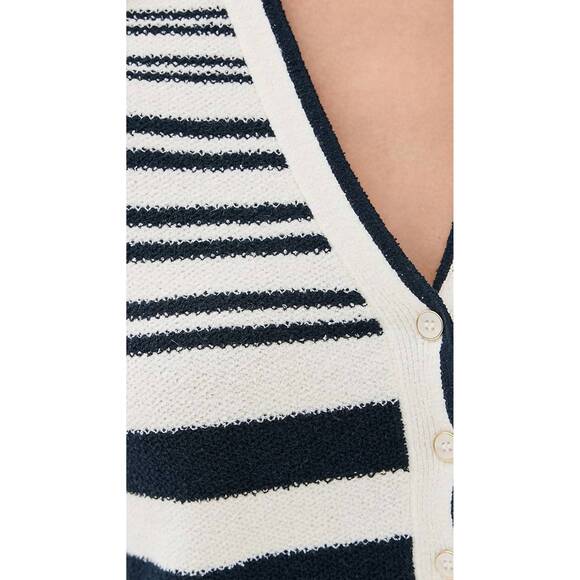 NEW VERONICA BEARD annette knit dress in white navy
